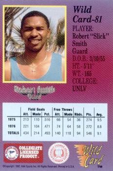 1991-92 Wild Card - 100 Stripe #81 Robert Smith Back