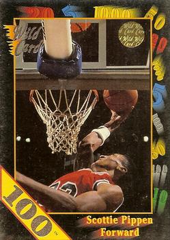 1991-92 Wild Card - 100 Stripe #83 Scottie Pippen Front