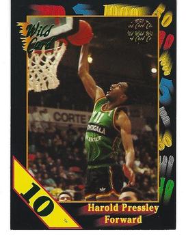 1991-92 Wild Card - 10 Stripe #80 Harold Pressley Front