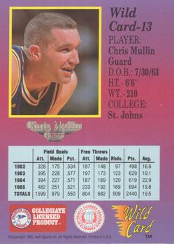 1991-92 Wild Card - 5 Stripe #13b Chris Mullin Back