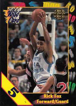 1991-92 Wild Card - 5 Stripe #19 Rick Fox Front