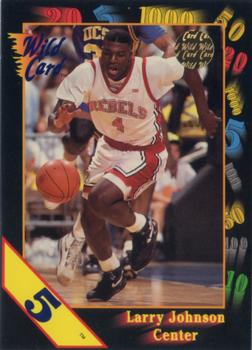 1991-92 Wild Card - 5 Stripe #24 Larry Johnson Front