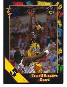 1991-92 Wild Card - 5 Stripe #40 Terrell Brandon Front