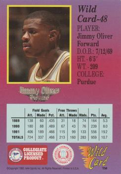 1991-92 Wild Card - 5 Stripe #48 Jimmy Oliver Back