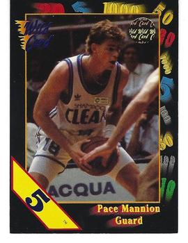 1991-92 Wild Card - 5 Stripe #65 Pace Mannion Front