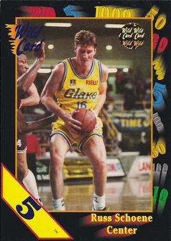 1991-92 Wild Card - 5 Stripe #72 Russ Schoene Front