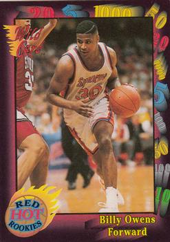 1991-92 Wild Card - Red Hot Rookies #4 Billy Owens Front