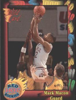 1991-92 Wild Card - Red Hot Rookies #5 Mark Macon Front