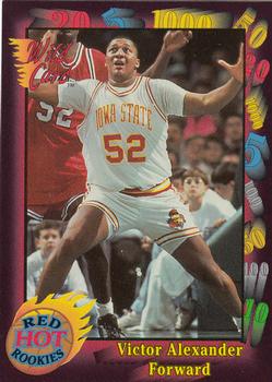 1991-92 Wild Card - Red Hot Rookies #7 Victor Alexander Front