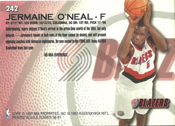 1996-97 Fleer European #272 Jermaine O'Neal Back