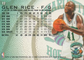 1996-97 Fleer European #12 Glen Rice Back
