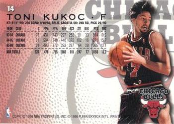 1996-97 Fleer European #14 Toni Kukoc Back