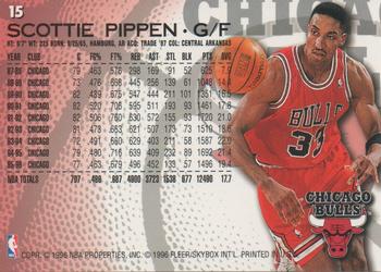 1996-97 Fleer European #15 Scottie Pippen Back