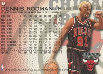 1996-97 Fleer European #16 Dennis Rodman Back