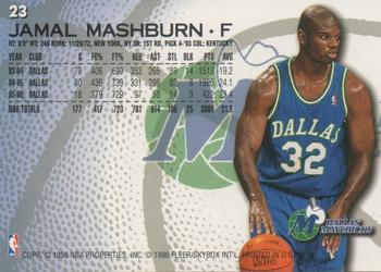 1996-97 Fleer European #23 Jamal Mashburn Back