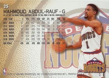 1996-97 Fleer European #25 Mahmoud Abdul-Rauf Back