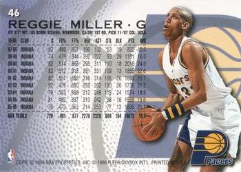 1996-97 Fleer European #46 Reggie Miller Back