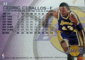 1996-97 Fleer European #53 Cedric Ceballos Back