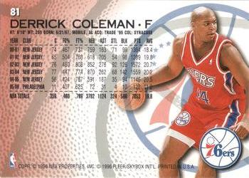 1996-97 Fleer European #81 Derrick Coleman Back
