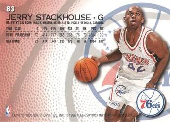 1996-97 Fleer European #83 Jerry Stackhouse Back