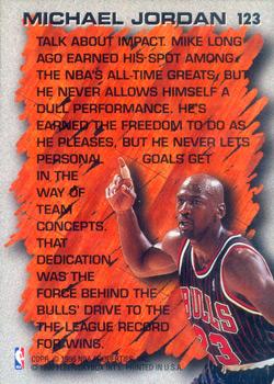 1996-97 Fleer European #123 Michael Jordan Back