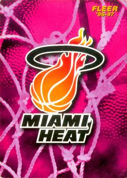 1996-97 Fleer European #164 Miami Heat Front