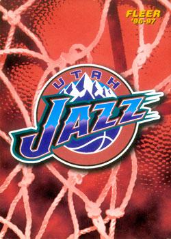 1996-97 Fleer European #177 Utah Jazz Front