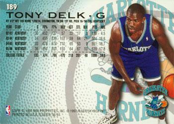 1996-97 Fleer European #189 Tony Delk Back