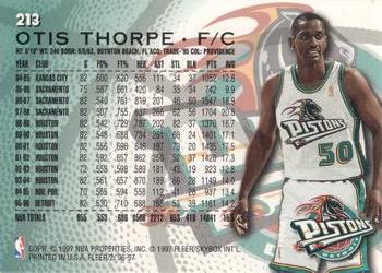 1996-97 Fleer European #213 Otis Thorpe Back
