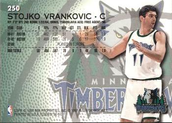 1996-97 Fleer European #250 Stojko Vrankovic Back