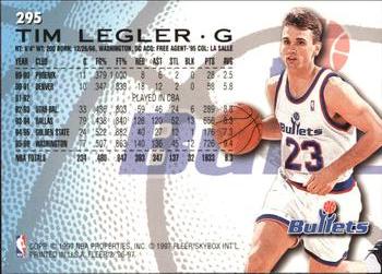 1996-97 Fleer European #295 Tim Legler Back