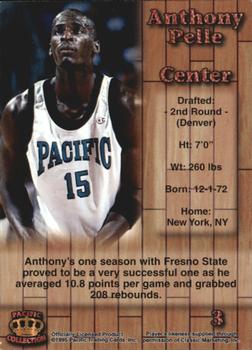 1995 Pacific Prisms #3 Anthony Pelle Back