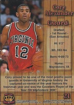 1995 Pacific Prisms #21 Cory Alexander Back