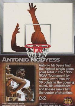 1995 Pacific Prisms - Centers of Attention #C-2 Antonio McDyess Back
