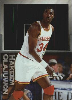 1995 Pacific Prisms - Centers of Attention #C-4 Hakeem Olajuwon Front