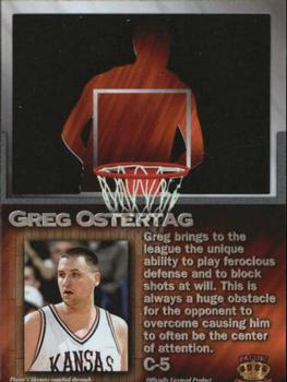 1995 Pacific Prisms - Centers of Attention #C-5 Greg Ostertag Back