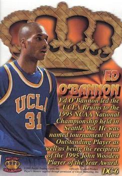 1995 Pacific Prisms - Gold Crown Die Cuts #DC-6 Ed O'Bannon Back
