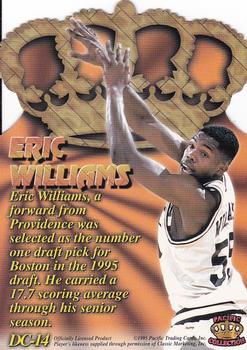 1995 Pacific Prisms - Gold Crown Die Cuts #DC-14 Eric Williams Back