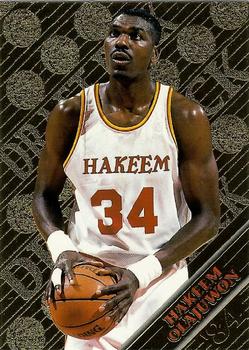 1995 Pacific Prisms - Presidential Gold #16 Hakeem Olajuwon Front
