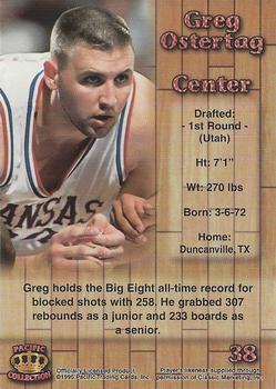 1995 Pacific Prisms - Presidential Gold #38 Greg Ostertag Back