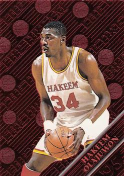 1995 Pacific Prisms - Red #19 Hakeem Olajuwon Front