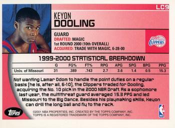 2000-01 AT&T Topps Los Angeles Clippers #LC9 Keyon Dooling Back