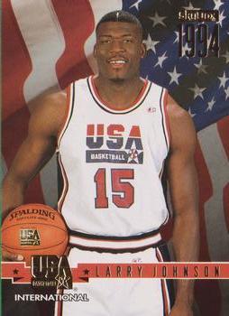 1994 SkyBox USA - Gold #7 Larry Johnson Front