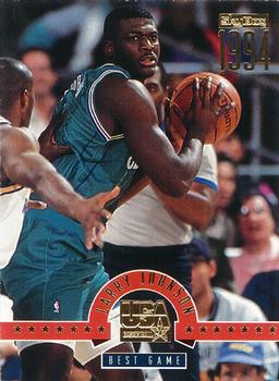 1994 SkyBox USA - Gold #9 Larry Johnson Front