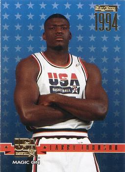 1994 SkyBox USA - Gold #12 Larry Johnson Front
