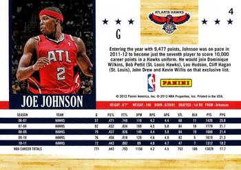 2011-12 Hoops #4 Joe Johnson Back