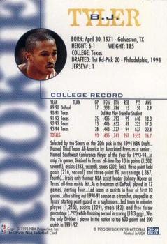 1994-95 Hoops Schick NBA Rookies #NNO B.J. Tyler Back