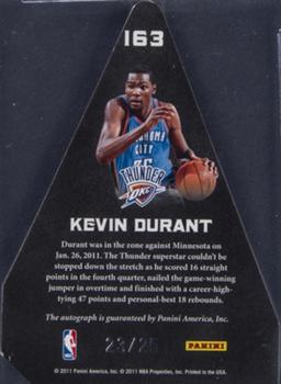 2011-12 Panini Preferred #163 Kevin Durant Back