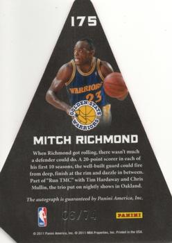 2011-12 Panini Preferred #175 Mitch Richmond Back