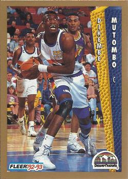 1992-93 Fleer Drake's #13 Dikembe Mutombo Front